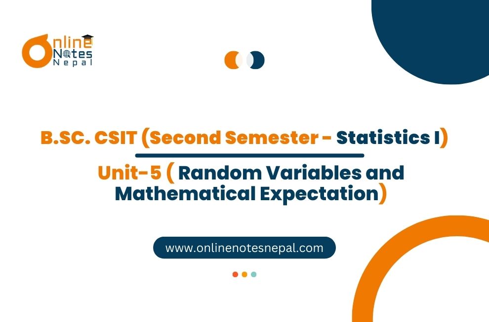 Unit 5. Random Variables and Mathematical Expectation Photo